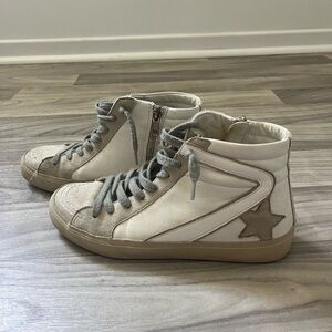Shu Shop- Roxanne Off White High Tops